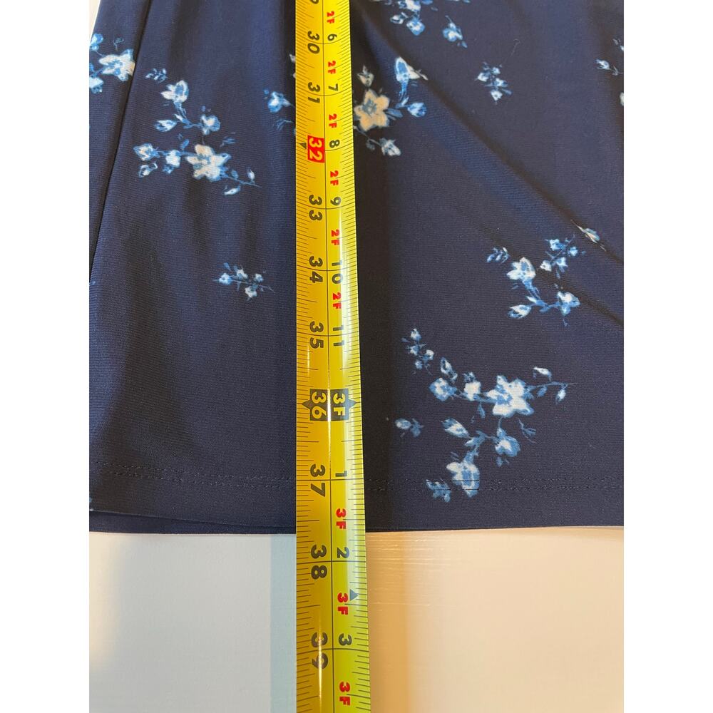 Lauren Ralph Lauren Faux Wrap Sheath Dress Sz 6 Floral Ruched Flutter Sleeves - Picture 12 of 12